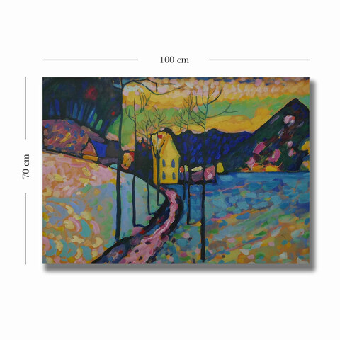 Tablou decorativ, 70100KANDINSKY001, Canvas , Lemn, Multicolor