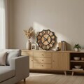 Ceas de perete, MET-MDF-UYART-2086, Dimensiune: 50 x 50 cm, Negru