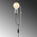 Lampa de perete Opviq Pota, 9x30 cm, E27, 100 W, crom