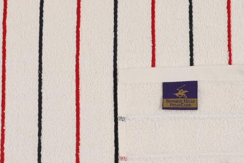 Set 2 prosoape de maini 407, Beverly Hills Polo Club, 50x90 cm, bumbac, alb