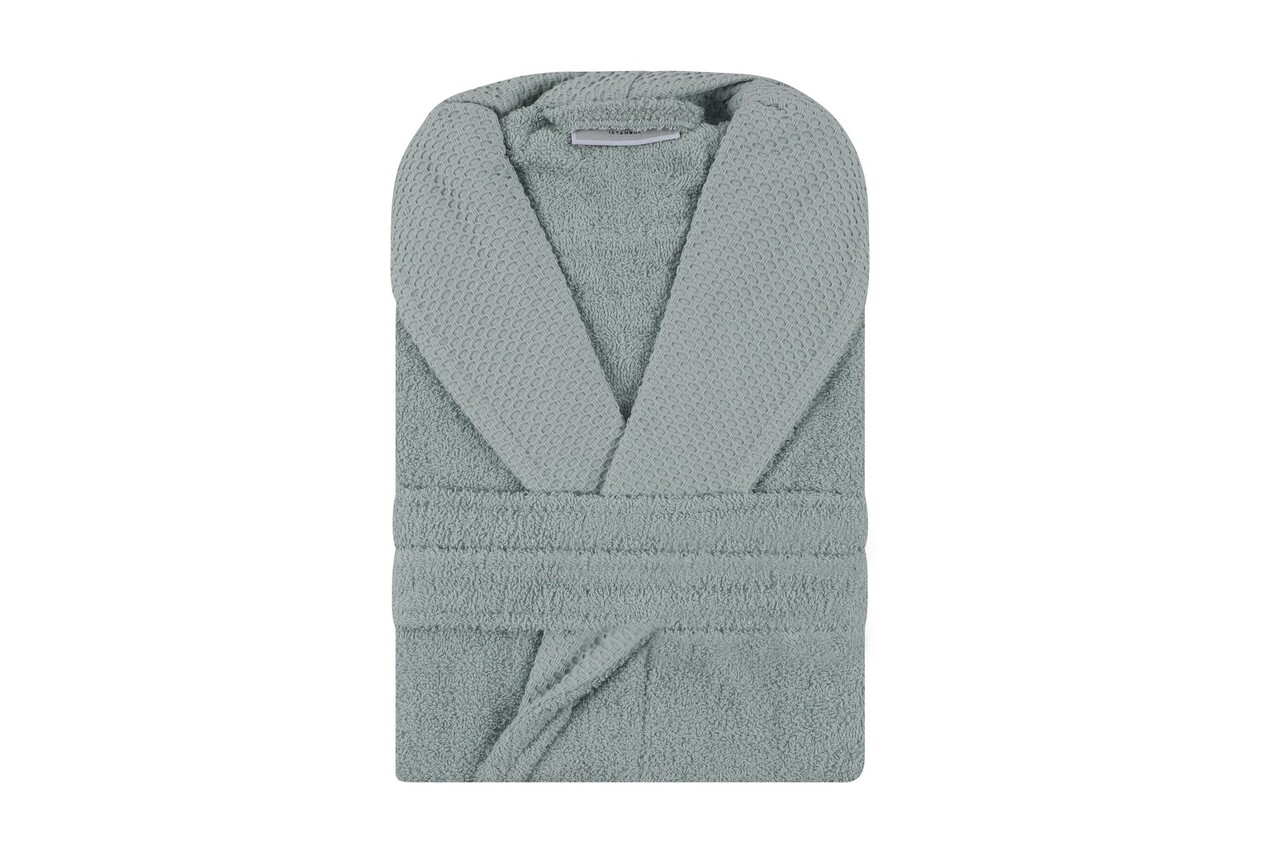 Halat de baie, Whitney, Cappa, Bumbac, Verde menta - 1 | YEO