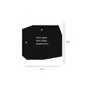 Oglinda decorativa, Neostill, Quartz Mirror, 70x60x2 cm, MDF , Negru