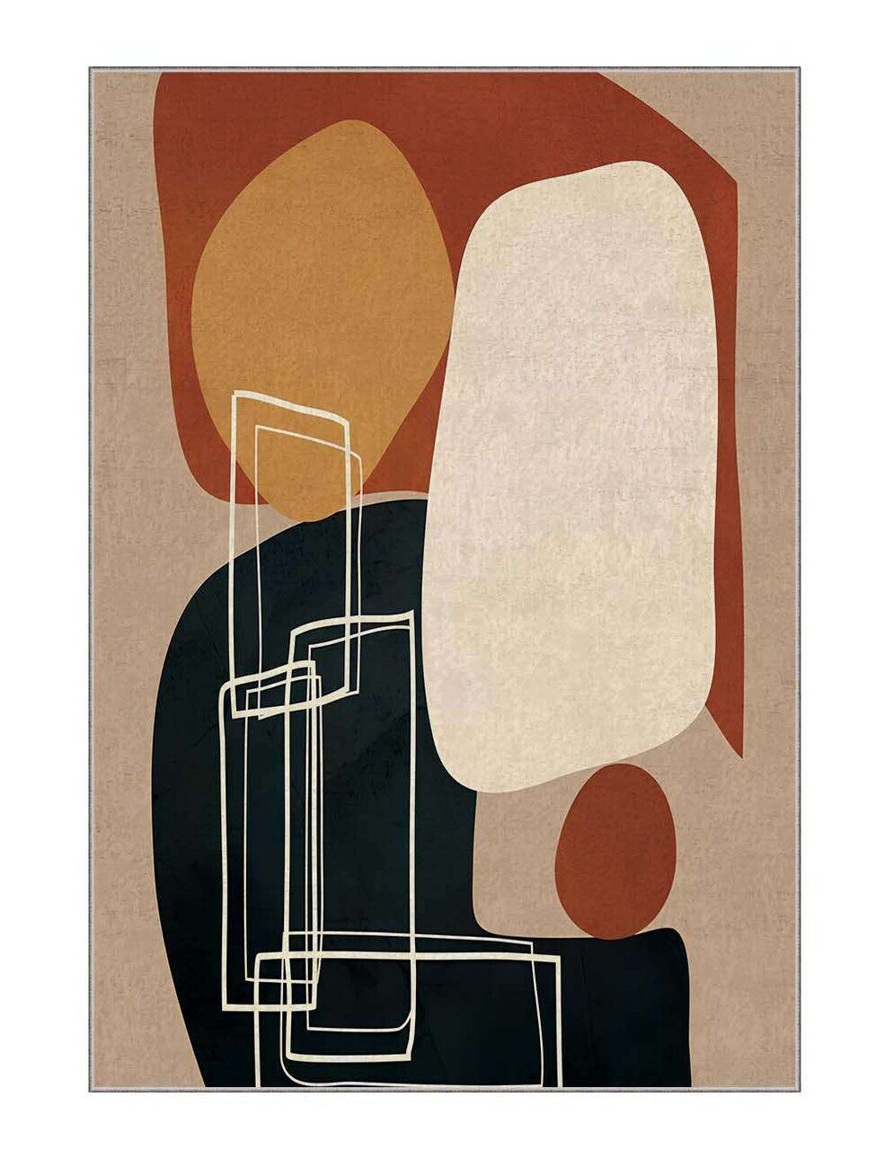Covor, Shml9, 120x180 cm, Poliester, Multicolor — imaginea 5