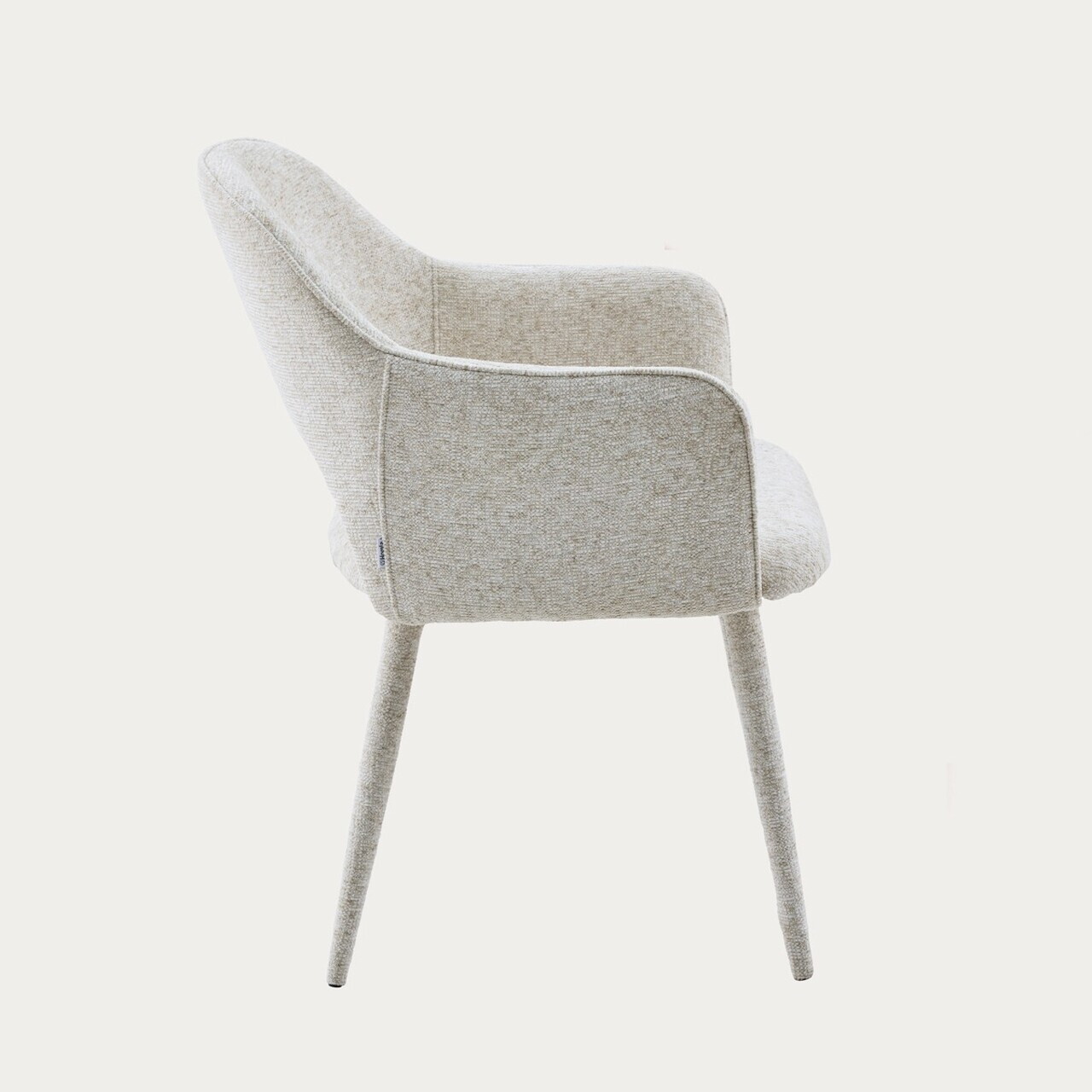 Scaun Conte, Homla, 55x62x85 cm, metal/poliester, bej - view 3