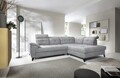Coltar extensibil dreapta 5 locuri ELTAP, RT-04AU, Inferne, 297x210x107 cm, lemn/poliester, gri deschis