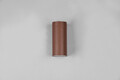 Aplica de perete rotunda pentru exterior Roya, TRIO, 6.9x15 cm, 35W, 2x GU10, aluminiu, maro