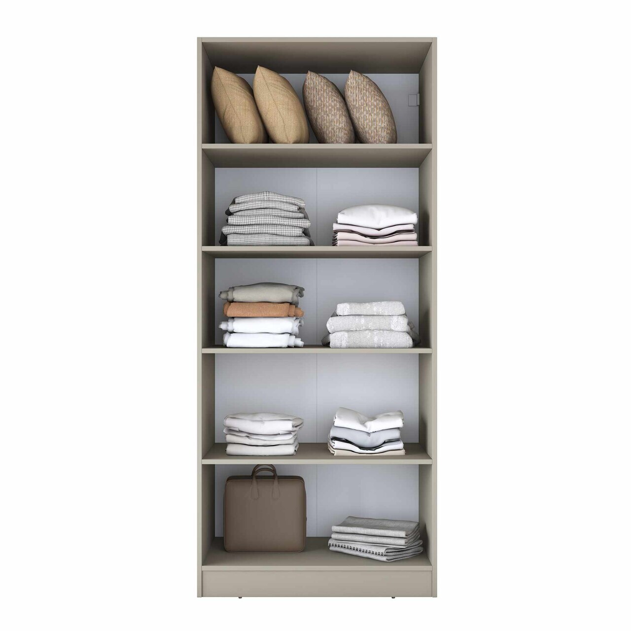 Dulap pentru haine, Hanah Home, BA274, 90x210x57.5 cm, Gresie — imaginea 6