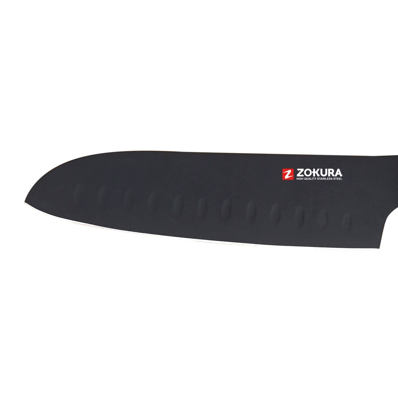 Cutit Santoku, otel inoxidabil, 18 cm - Zokura - view 2