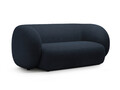 Canapea modulara 2 locuri, Kate, Micadoni, 183x99x76 cm, tesatura boucle, albastru inchis
