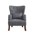 Fotoliu, Unique Design, 867UNQ1517, Lemn de carpen, Albastru