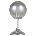 Veioza, Aldos, H.27 D.15 cm, E27, 40W, metal/sticla, argintiu/fumuriu