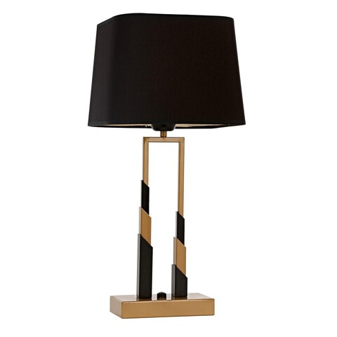 Lampa de masa, ML-9125-1BSA, Aurora, 22 x 22 x 55 cm, 1 x E27, 60W, negru/aramiu antic Aurora