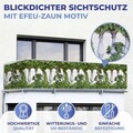 Folie paravan pentru balcon si gradina, Maximex, Balcony Screen, 500x85 cm, plastic, multicolor