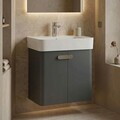 Dulap de baie cu chiuvetă, Hanah Home, Orbit 55, Antracit