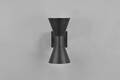 Aplica de perete pentru exterior Ardas, TRIO, 7.6x15x20 cm, 10W, 2x GU10, aluminiu turnat, negru mat