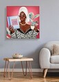 Tablou decorativ Luxury Spa -B, Mauro Ferretti, 82x82 cm, lemn de pin/canvas pictat si lacuit, multicolor
