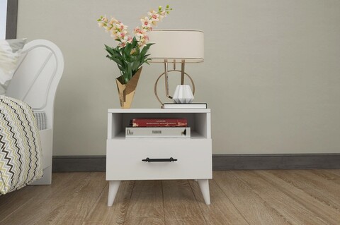 Noptiera, Glenevis, Lavinia 501, 45x47x35 cm, Alb 45x47x35 imagine 2022
