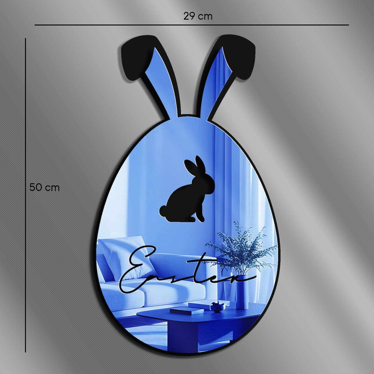 Oglinda decorativa, EAS002BLUE, Baza din 100% EVA (Grosime: 10 mm), Albastru — imaginea 4