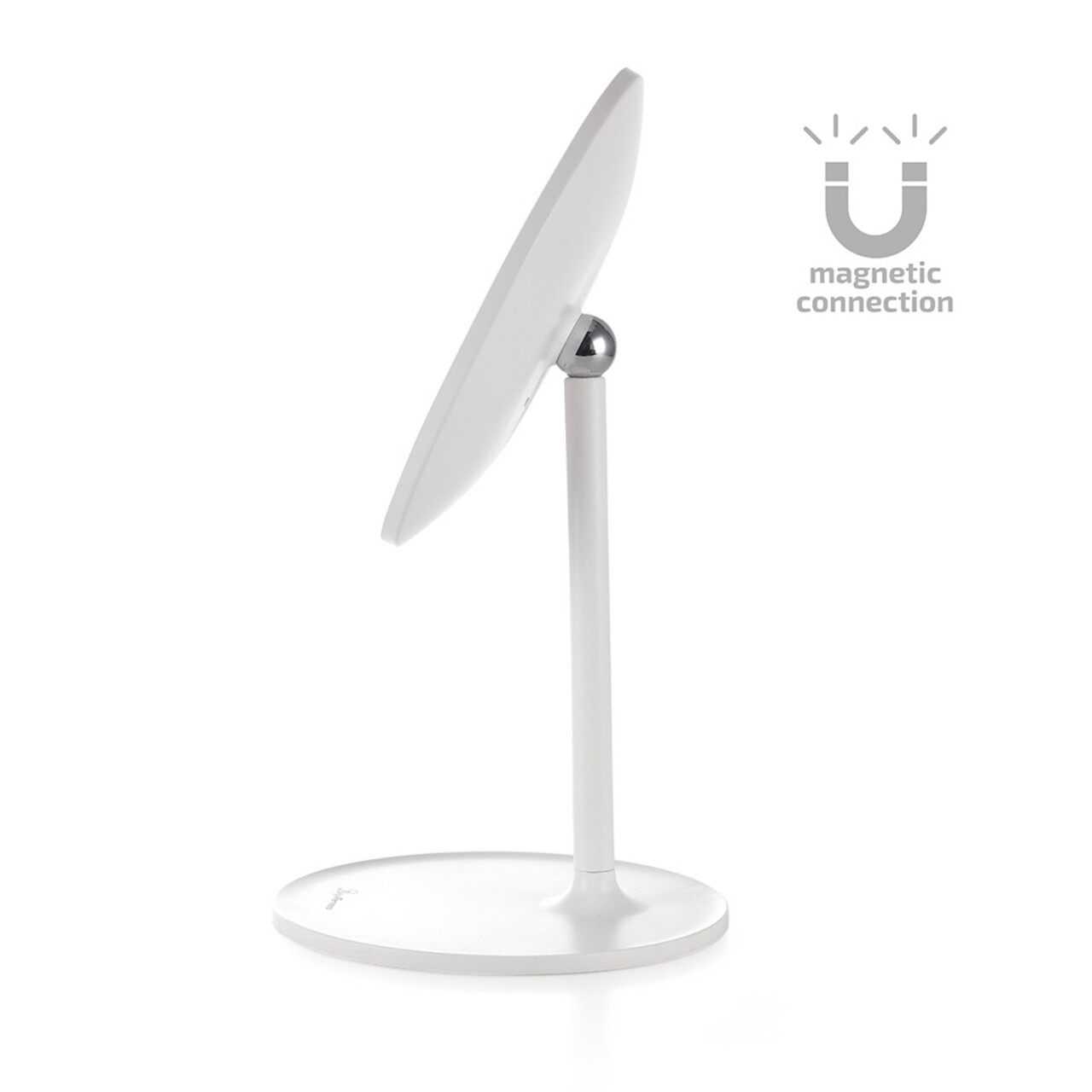 Oglinda cosmetica cu LED-uri, Luigi Ferrero, FR-801 Round, 20 cm, rotire 360 grade, 2000mAh - view 4