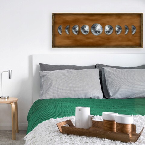 Tablou decorativ, bul015, mdf, imprimat uv, maro / gri / alb / nuc