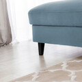 Coltar extensibil stanga 4 locuri ELTAP, Foble, 267x196x100 cm, lemn/poliester, albastru deschis