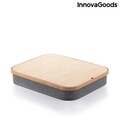 Masa portabila pentru laptop cu spatiu de depozitare Larage InnovaGoods, 33x40.5 cm