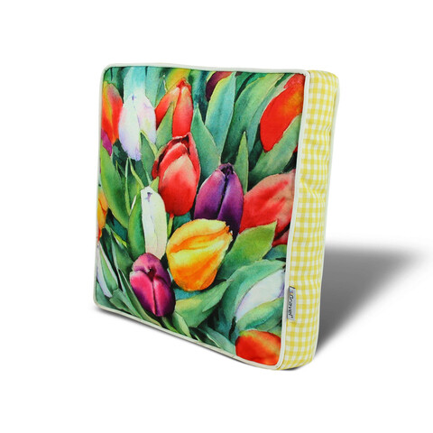 Perna, YM1076, 42×42 cm, 50% bumbac / 50% poliester, Multicolor Gravel
