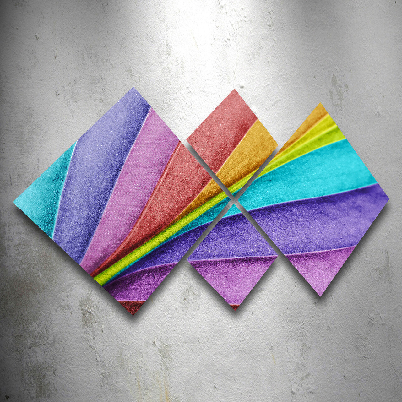 Set 4 tablouri decorative, 4MDF112306427, MDF, Imprimat UV, Multicolor - 1 | YEO
