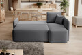 Coltar extensibil dreapta 3 locuri ELTAP, Hadson, 206x150x89 cm, lemn/poliester, gri inchis