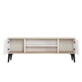 Comoda TV, Minima, Marelli, 150 x 54 x 35 cm, pal melaminat, stejar/alb