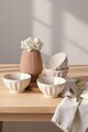 Set boluri, Hermia, 275KRM2680, Dimensiune: 12 cm / 390 cc (4 bucăți), Crem