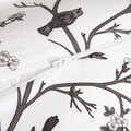 Lenjerie de pat King Size, Volatile, Homla, 3 piese, 200x220 cm, microfibra din bumbac, alb/gri