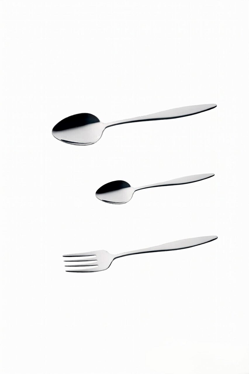 Set tacamuri, Hermia, 311MBL1718, Inox, Furculiță de masă: 17,2 x 3 cm (6 bucăți), Argintiu - view 2