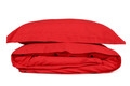 Lenjerie de pat dubla Super King (EU) (IT), 3 piese, Elegant - Red v2, Cotton Box, Bumbac Satinat