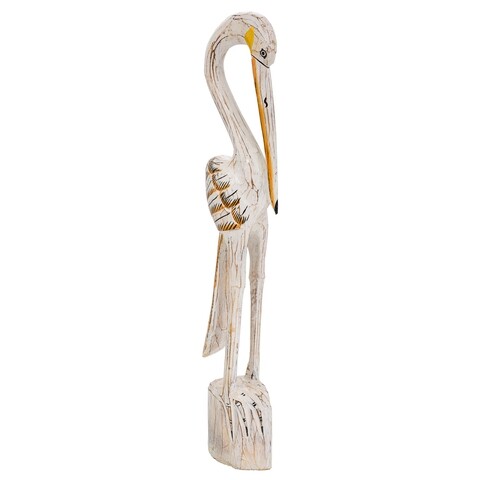 Decoratiune, zebra, creaciones meng, 60 cm, lemn de arbore de matase, alb antic