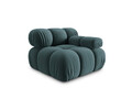 Modul dreapta pentru canapea, 1 loc, Bellis-51, Micadoni Home, 94x94x70 cm, catifea, turcoaz