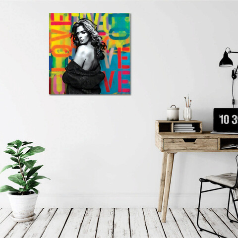 Tablou decorativ, kc429, 50% bumbac / 50% poliester, canvas imprimat, multicolor