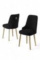 Set scaune 2 piese, Charlotte, Newa, Negru