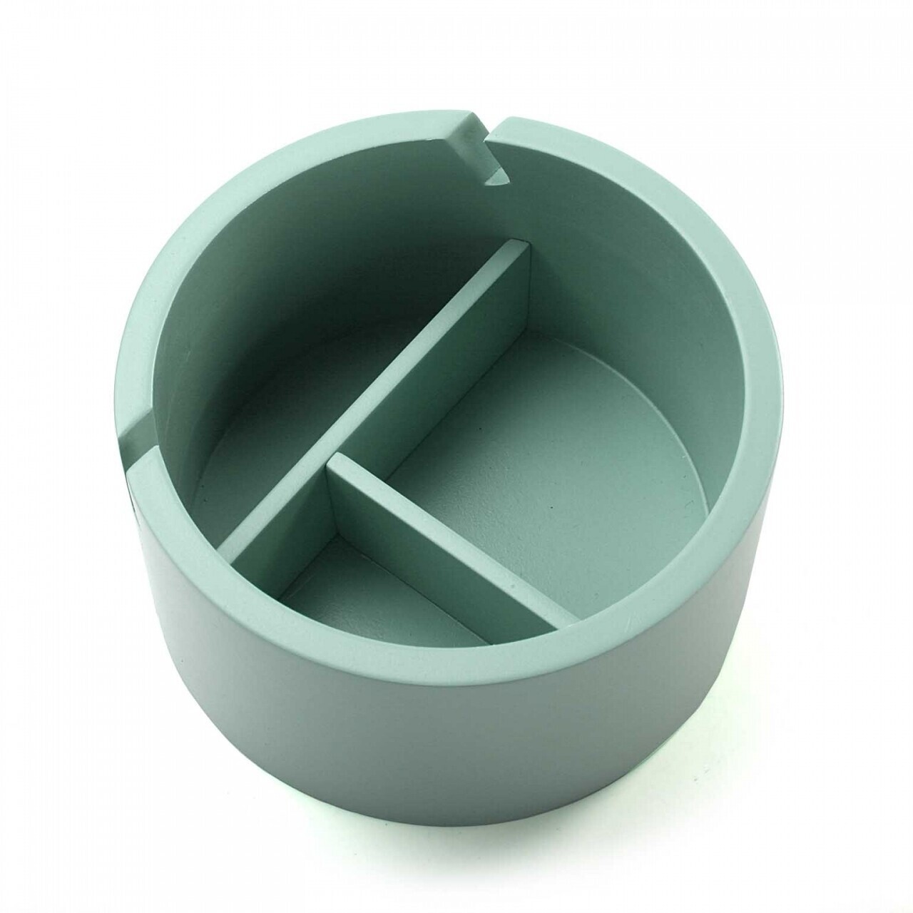 Cutie de bijuterii cu 3 compartimente Green Wooden