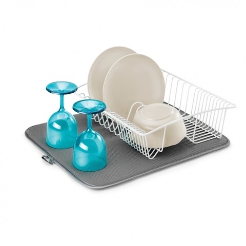 Laveta absorbanta pentru vase, metaltex, microfibra, 29 x 26 x 26 cm, gri