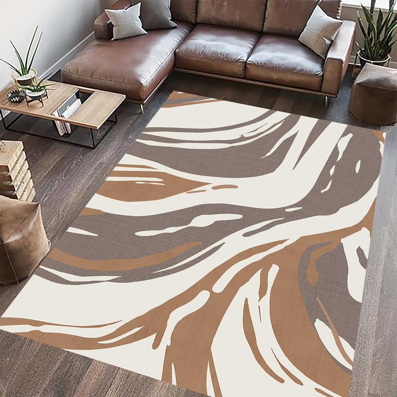 Covor cu print, Mara, Heinner, 160x230 cm, poliester, multicolor