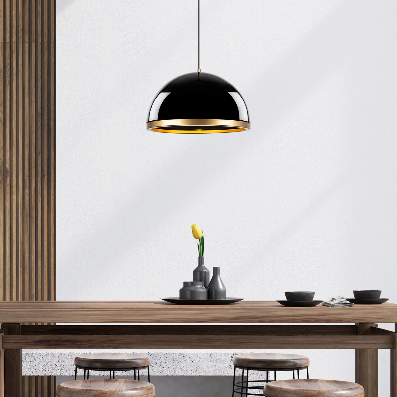 Lustra, Fulgor, 942FLG1301, Metal, Negru