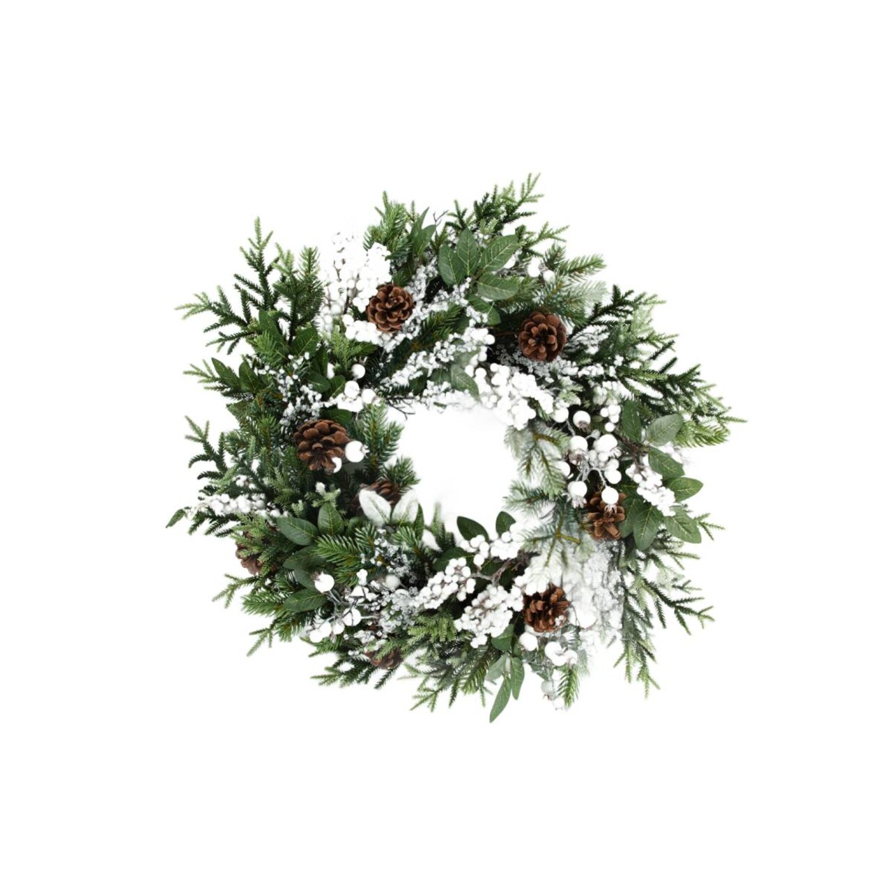 Coronita Farila, Homla, 55 cm, plastic, alb/verde - 1 | YEO