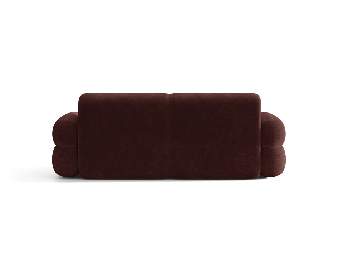 Canapea 3 locuri, Neo, Micadoni Home, 220x100x83 cm, tesatura Chenille, maro cherrywood — imaginea 4