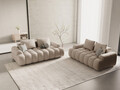 Canapea 3 locuri, Linz, Cosmopolitan Design, 200x100x84 cm, tesatura structurata, bej sand