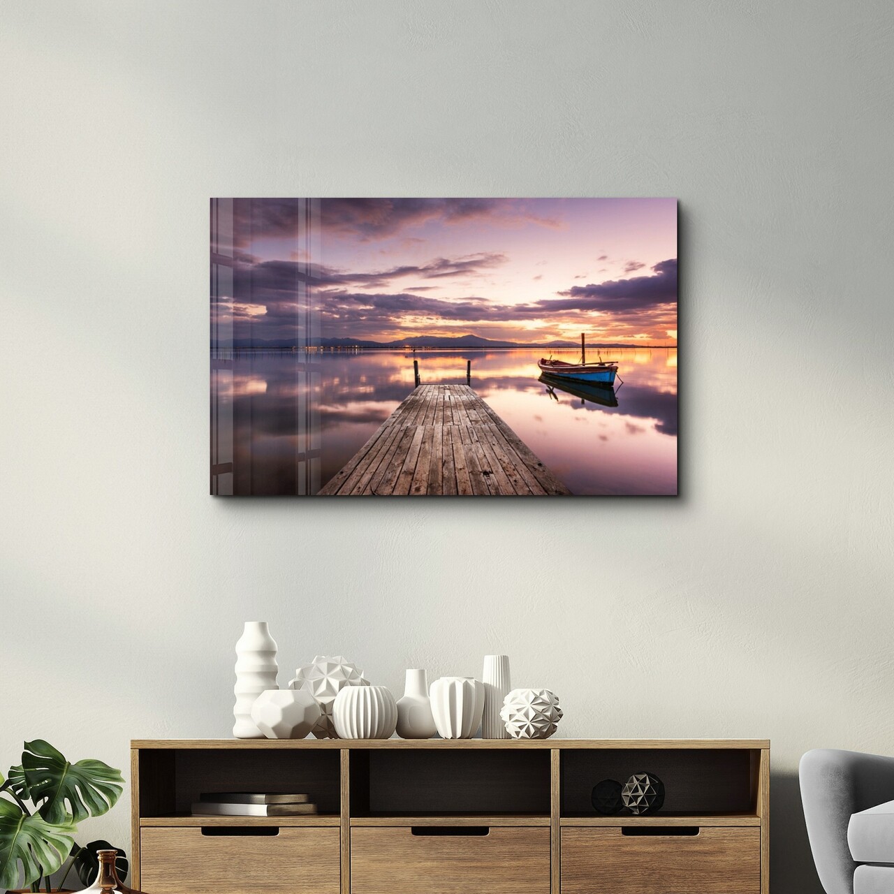 Tablou decorativ, OGLS-1115, Dimensiuni: 70 x 110 cm, Multicolor - view 2