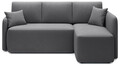 Coltar extensibil dreapta 3 locuri ELTAP, Hadson, 206x150x89 cm, lemn/poliester, gri inchis