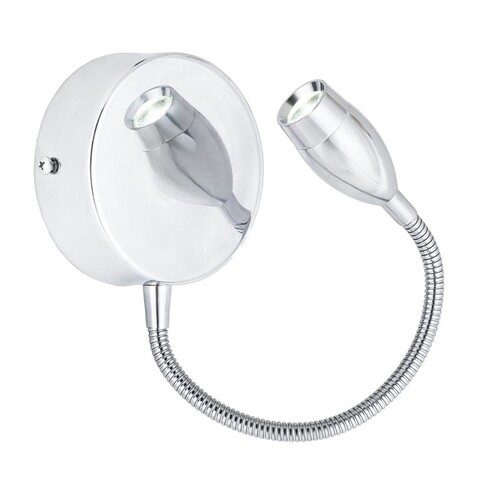 Aplica de perete, HAP-9065-LED, Aurora, 16 x 7 x 16 cm, LED, 10W, crom