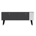 Comoda TV, Odessa, Tarab, 120x30x50 cm, PAL, Antracit