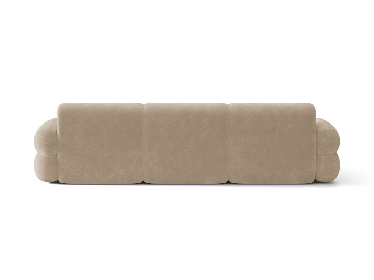Coltar stanga 4 locuri, Neo, Micadoni Home, 305x165x83 cm, tesatura Chenille, bej inchis — imaginea 4